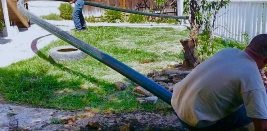 Sewer line replacement service